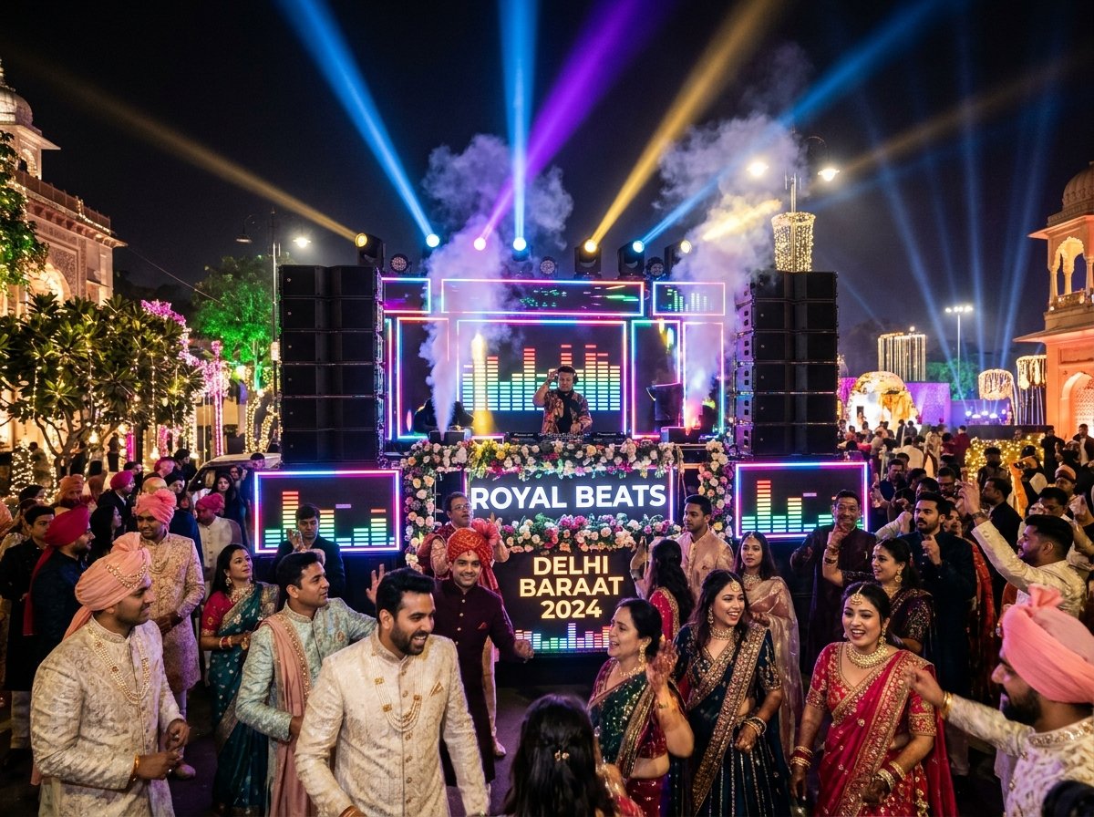 DJ on Wheels Baraat Mobile Sound Truck Delhi