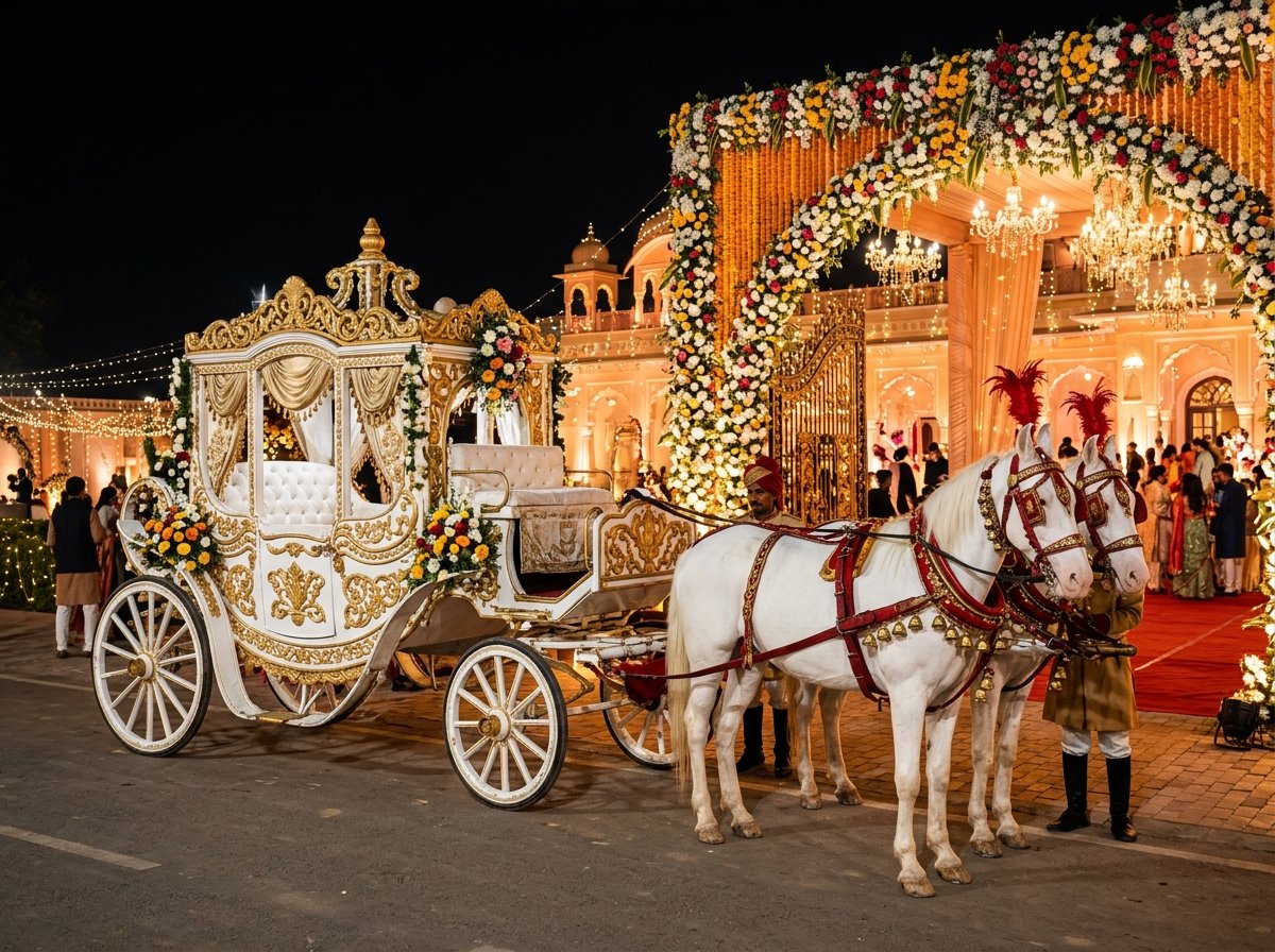 Victorian Horse Buggi Wedding Carriage Delhi