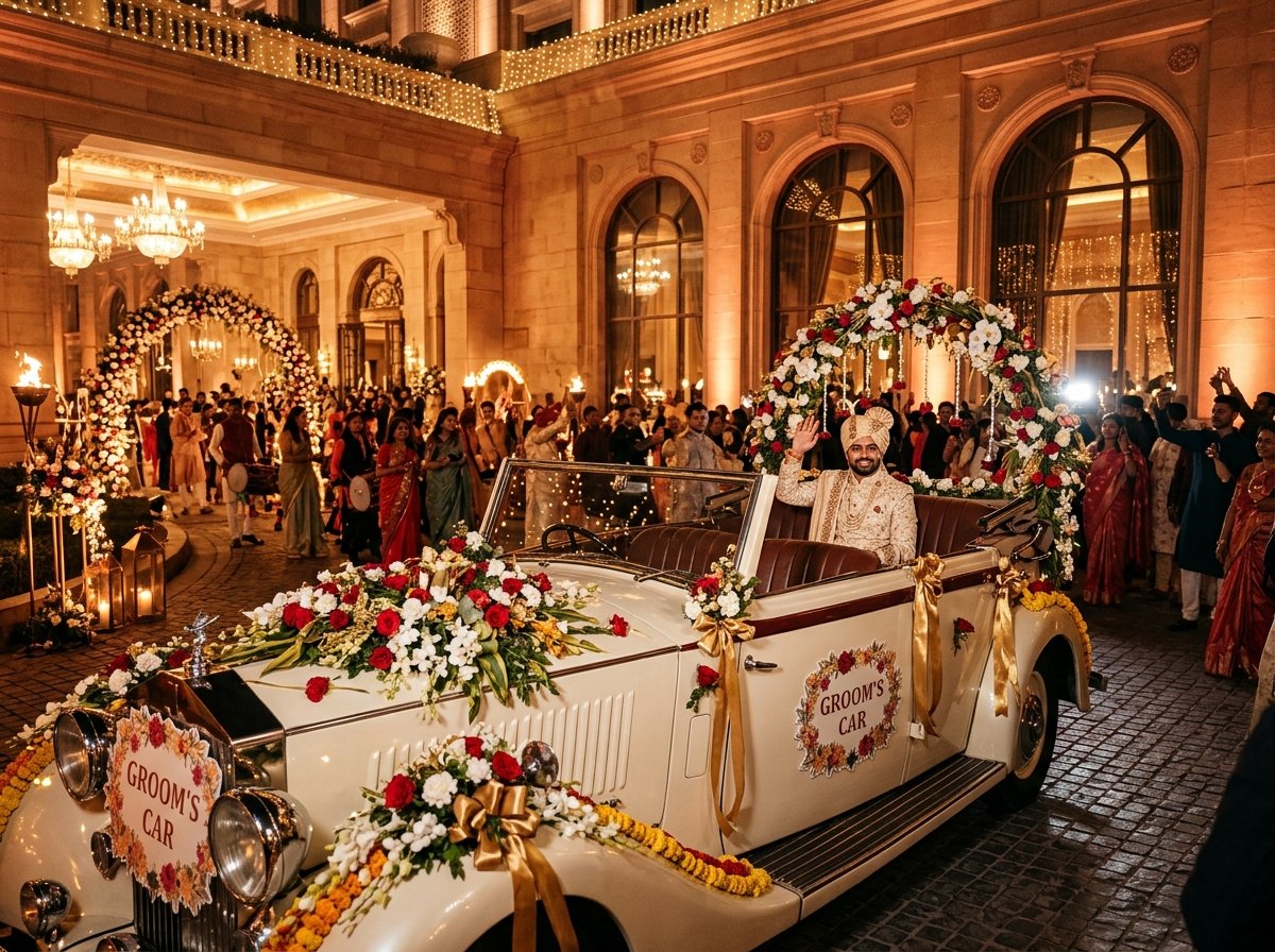 Vintage Car for Baraat Groom Entry Delhi